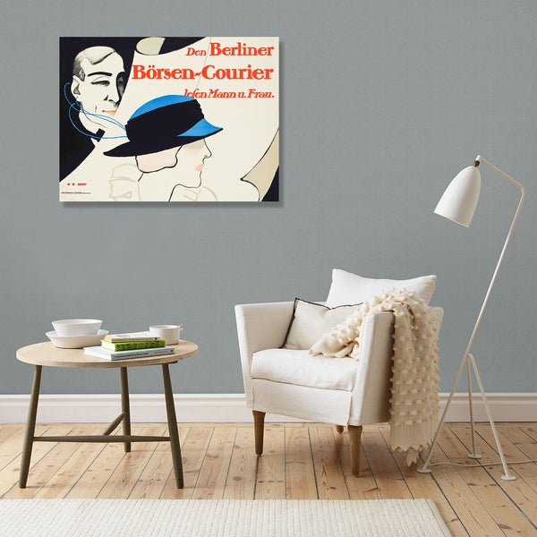 The Berlin Stock Exchange Courier, Vintage Poster