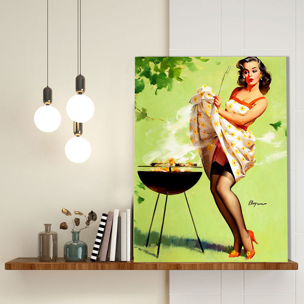 Pin-Up Girl, Girl Grilling Out