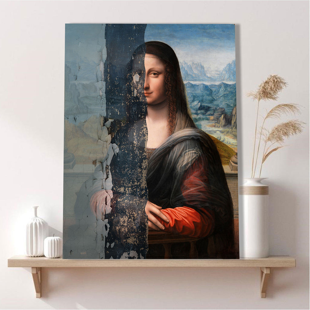 Hidden Beauty. Leonardo da Vinchi, Mona Lisa Gioconda, Altered Art