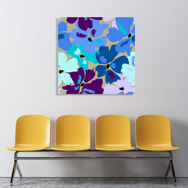 Blue Flowers, Digital Art