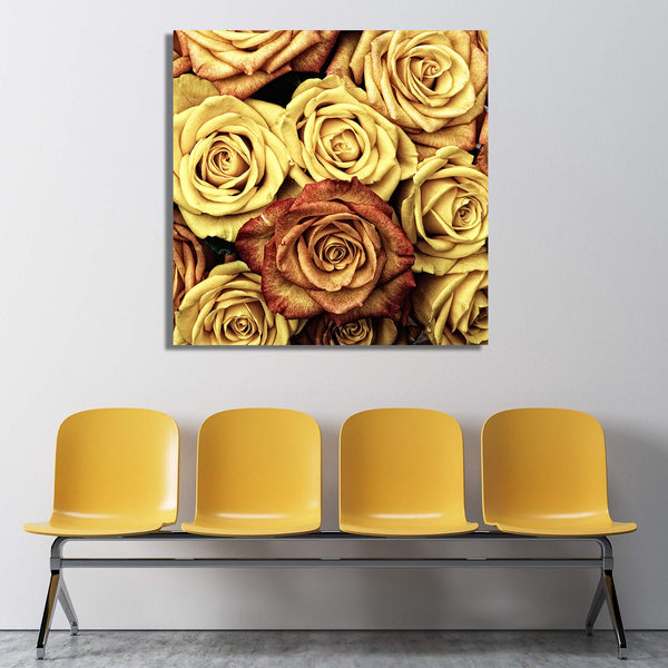 Vintage Yellow Roses Pattern, Photography