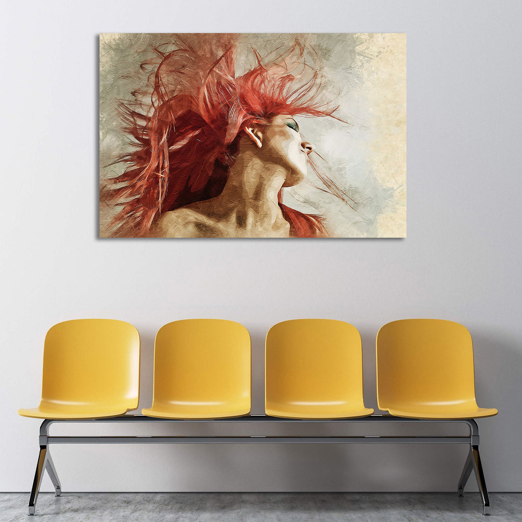 Red Hair Woman, Painting