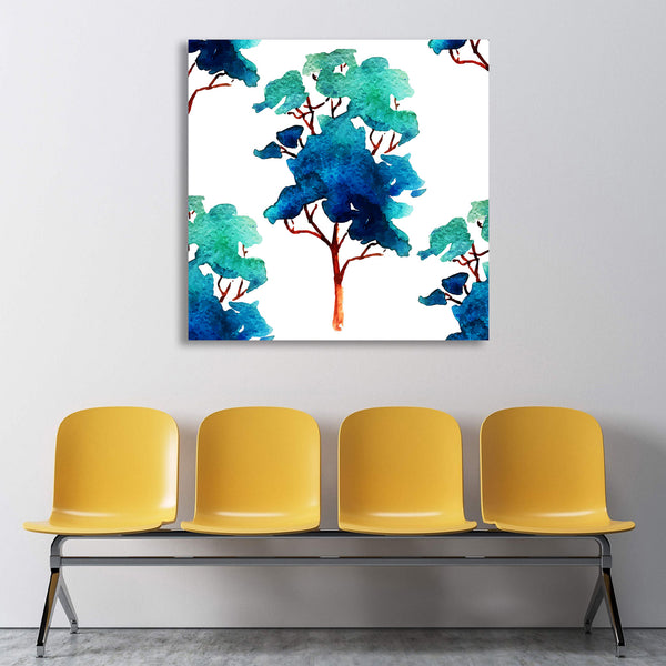 Watercolor Tree Pattern, Painting