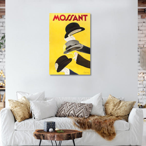 Mossant Hats (1938), Vintage Advertising Poster