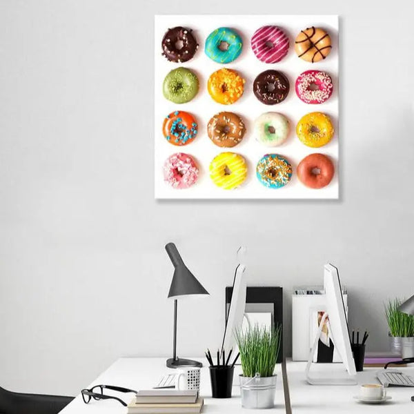 newARTmix Multi-Color Donuts Pattern, Food Photography newARTmix