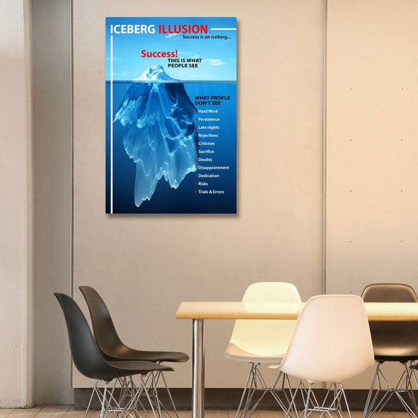 Success Iceberg Illusion (Blue), Poster