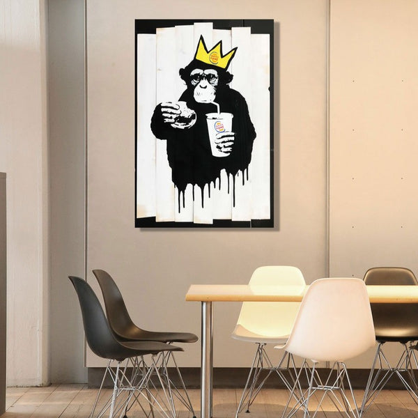 Banksy Monkey Fast Food, Graffiti