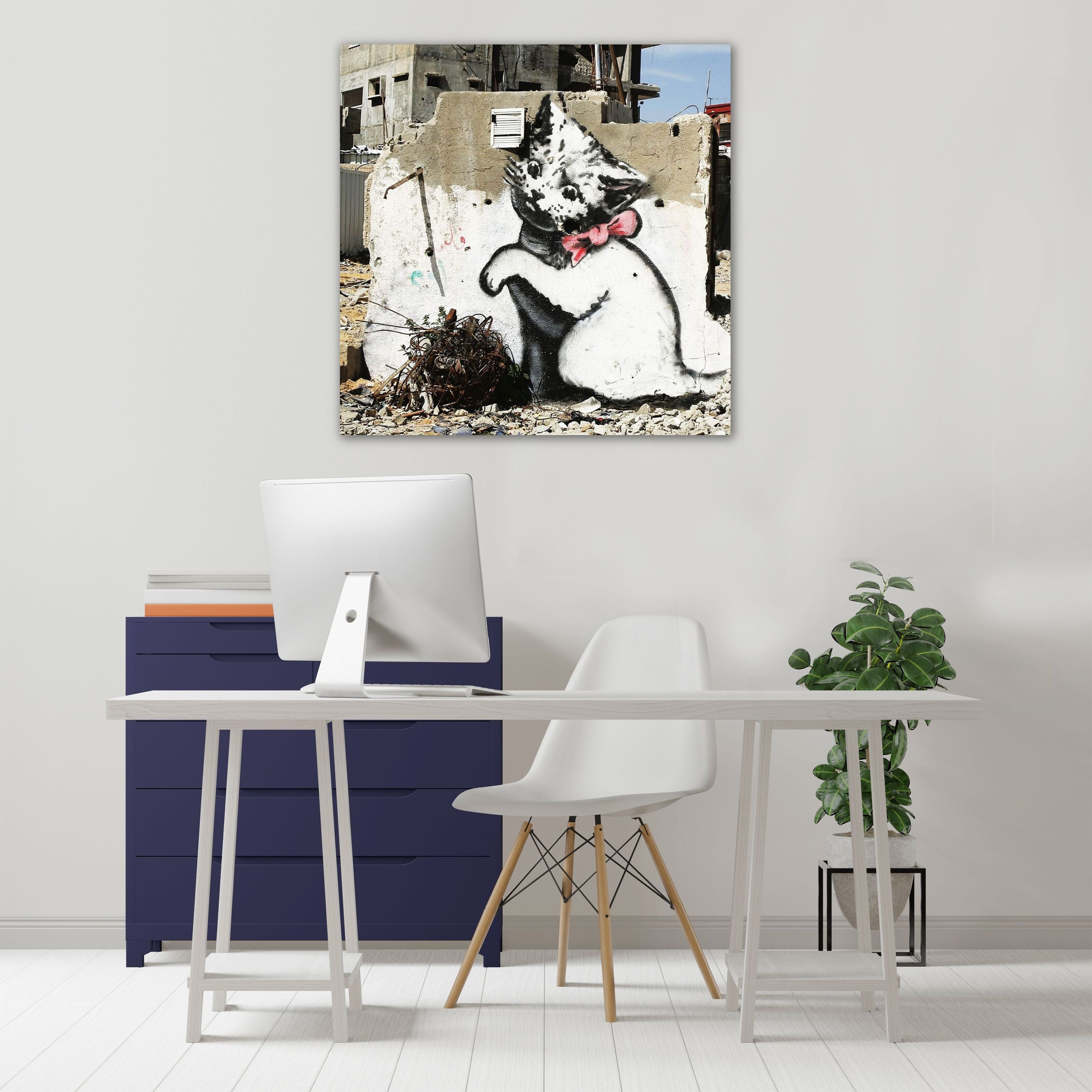 バンクシーBanksy Cat in Gaza エスタンプリトグラフ 7/150