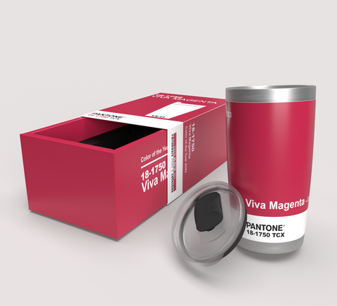 Viva Magenta Color of 2023 YETI Tumbler, in Gift Box