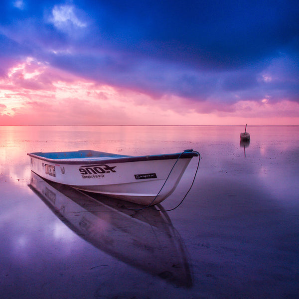 Boat Ocean Beach Sunset, Photography