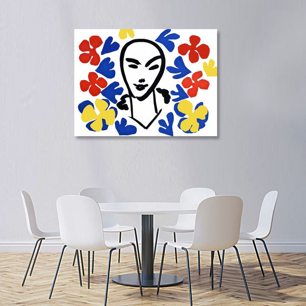 Cut Offs Face Matisse Inspired, Digital Art