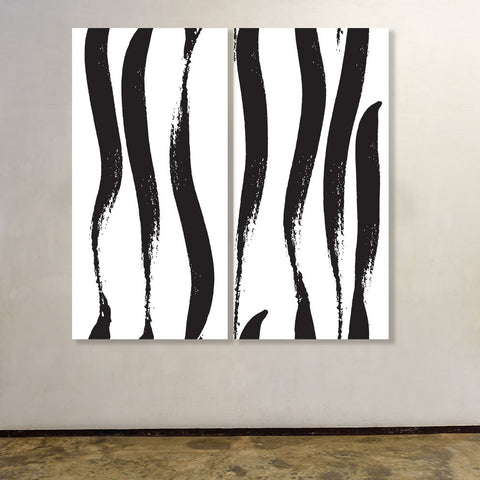 Abstract Grunge Lines, Digital Art