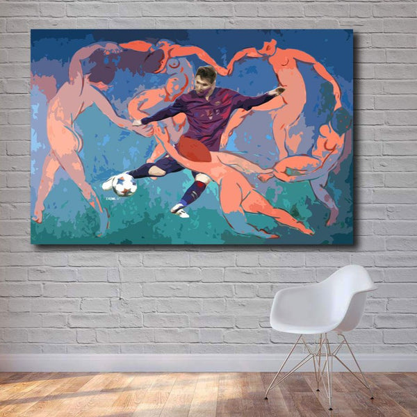 Messi in Matisse Art, Digital Art
